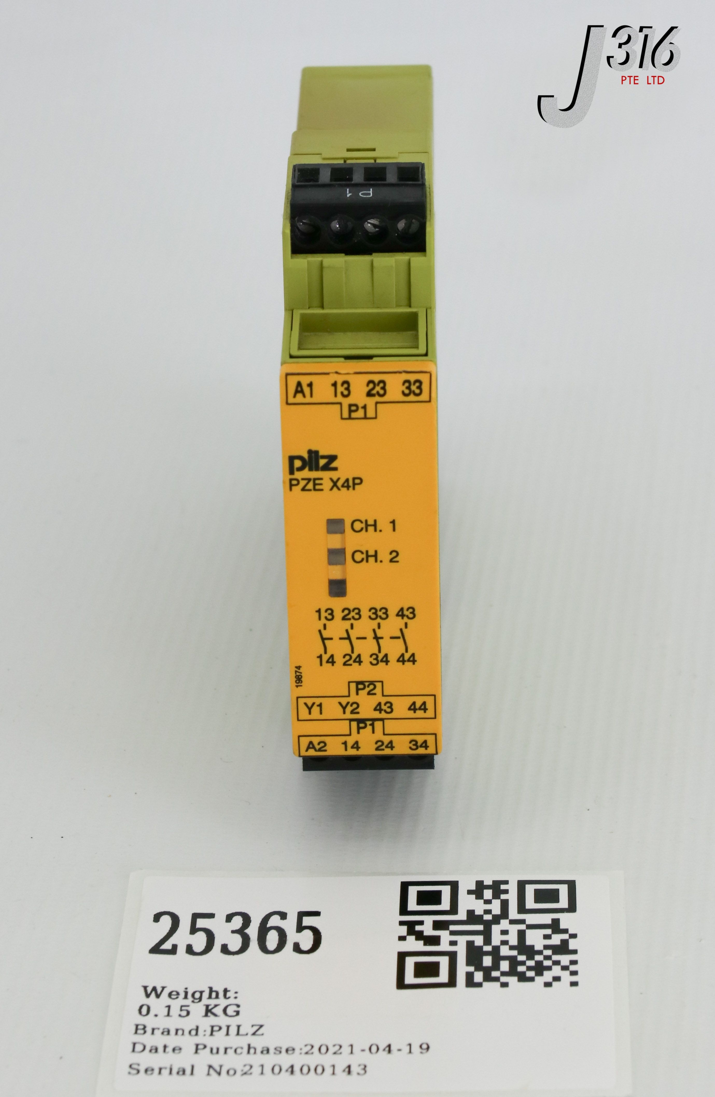 25365 Pilz Safety Relay 777585 Pze X4p 24vdc 4no J316gallery